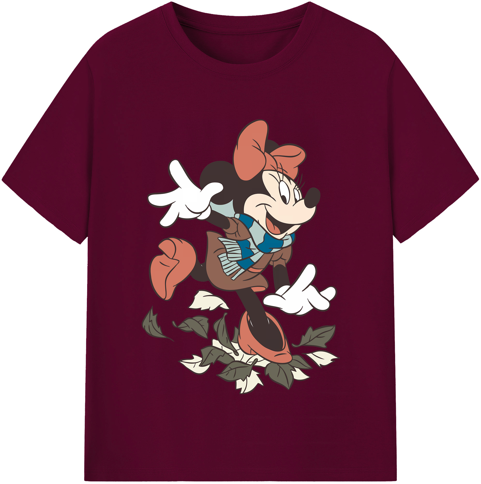 （画像用） ミッキーマウス Mickey Mouse レディースカジュアルプリントTシャツ（綿100％）